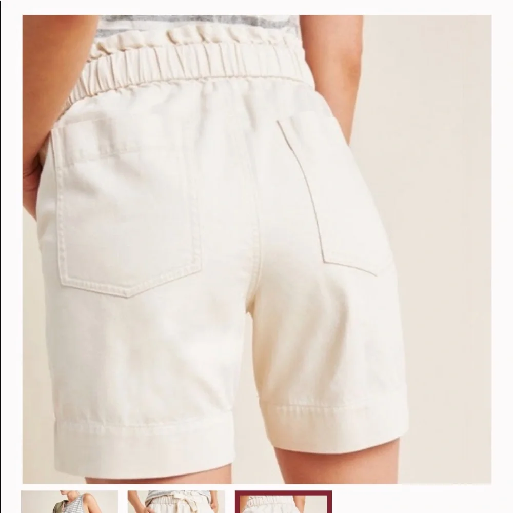 NWT FRYE ANTHROPOLOGIE Pascale Paperbag-Waisted Shorts Size 28